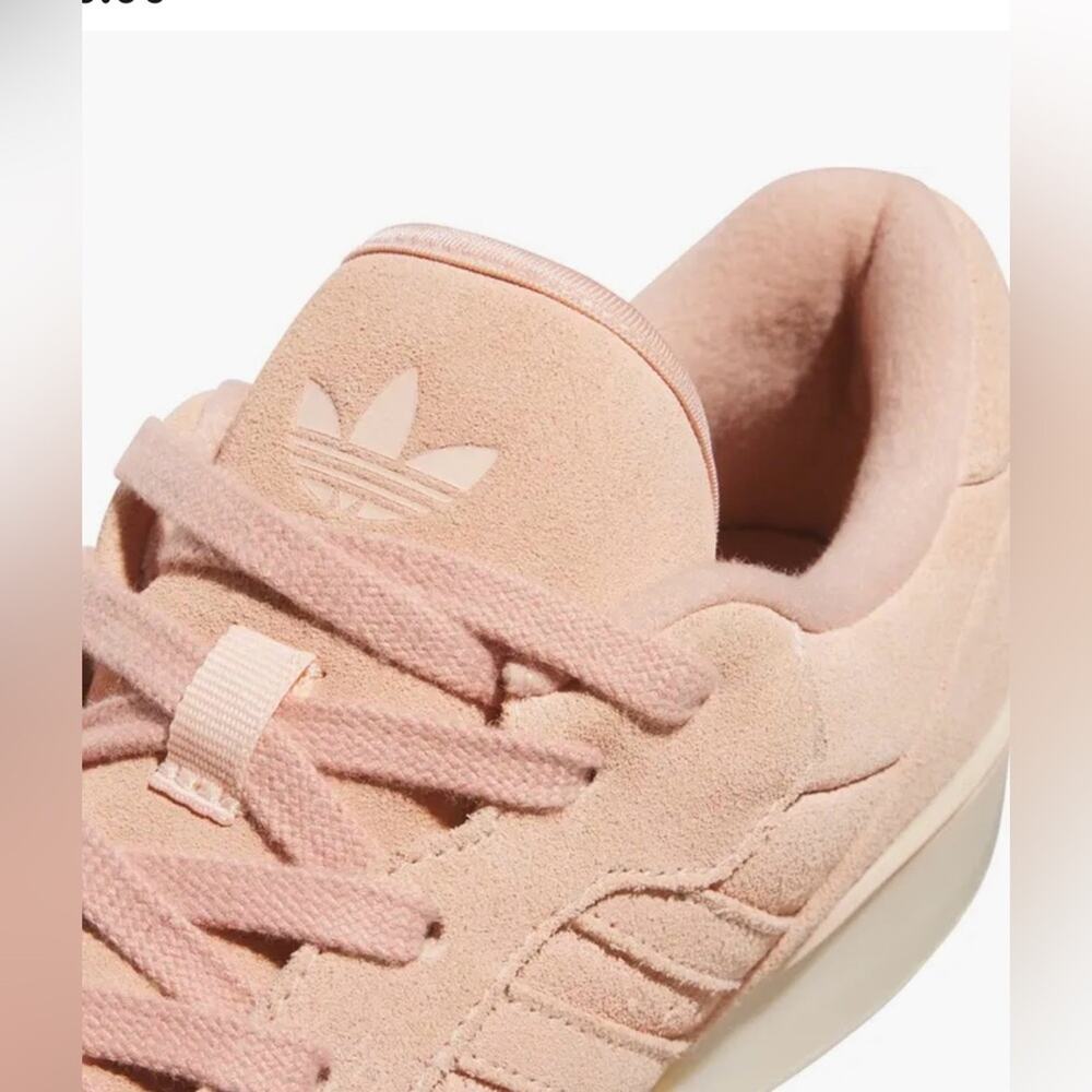 NEW ADIDAS Rivalry Lux Low Athletic Shoes Sneakers Pink suede Genuine Suede Sz 8 - Picture 5 of 12